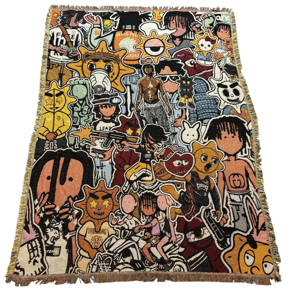 Rare Kodone X Glo Gang Collage Blanket 61